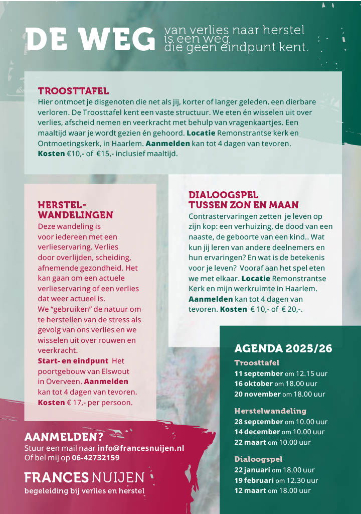 In elke stagnatie zit een beweging verborgen.