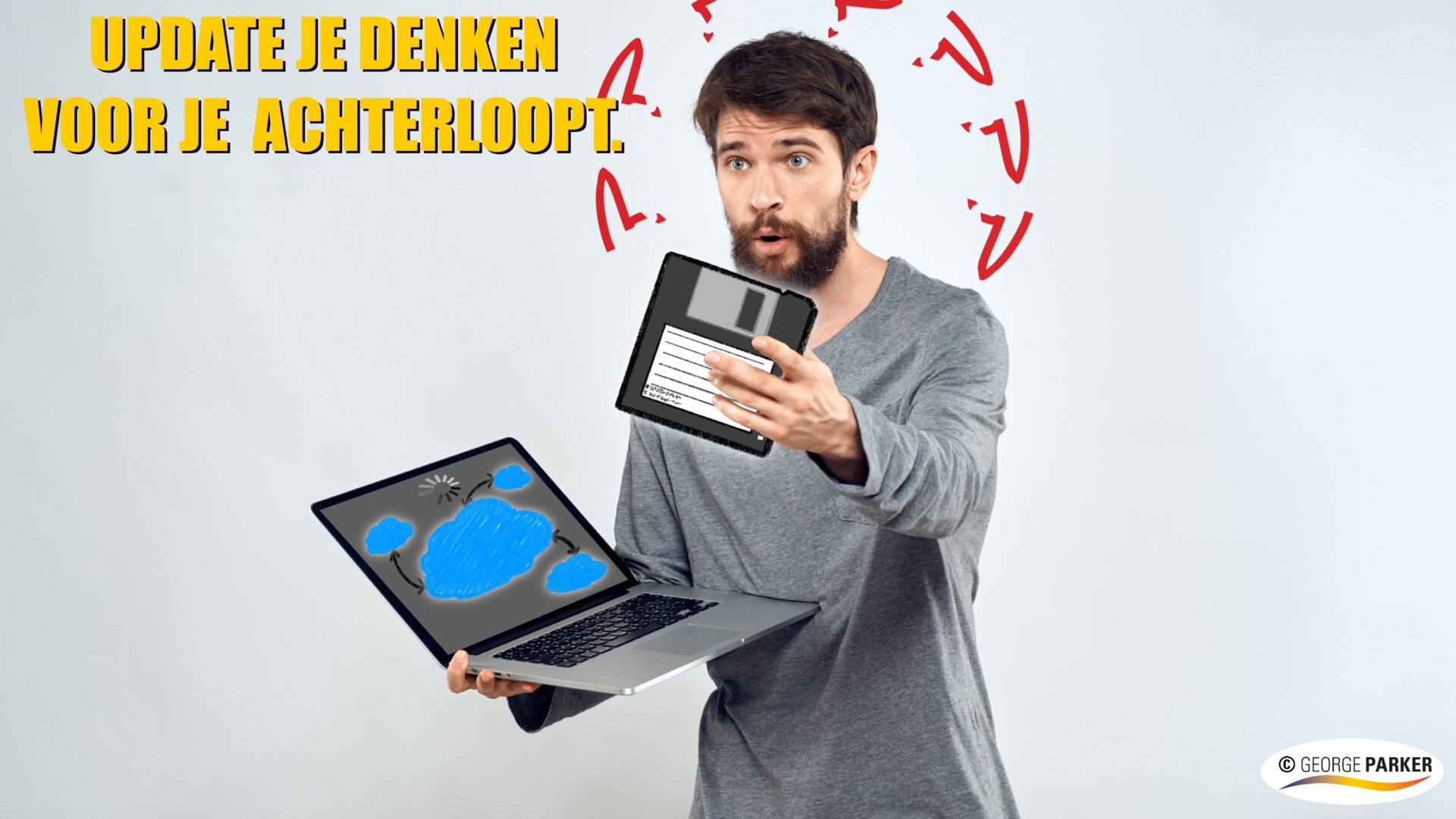 Als je met nieuwe technologie moet werken, heb je niets aan oude. Update je eigen denken en handelen regelmatig zodat je relevant en vitaal blijft.