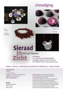 Uitnodiging Sieraad in Zicht, 2017