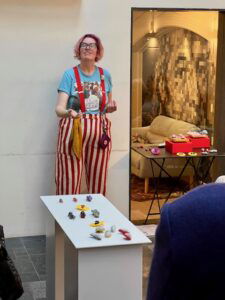 Jillian Moore, artist talk. Dripping & More, 7 maart 2025. Foto met dank aan Michel Krechting©