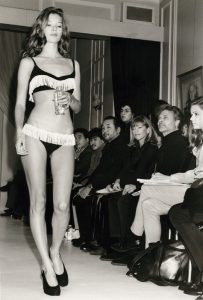 Kate Moss during London Fashion Week.
