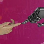 Mens en AI werken samen aan WordPress-ondersteuning