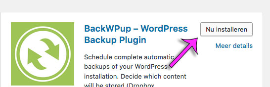 installeer en activeer plugin in WordPress