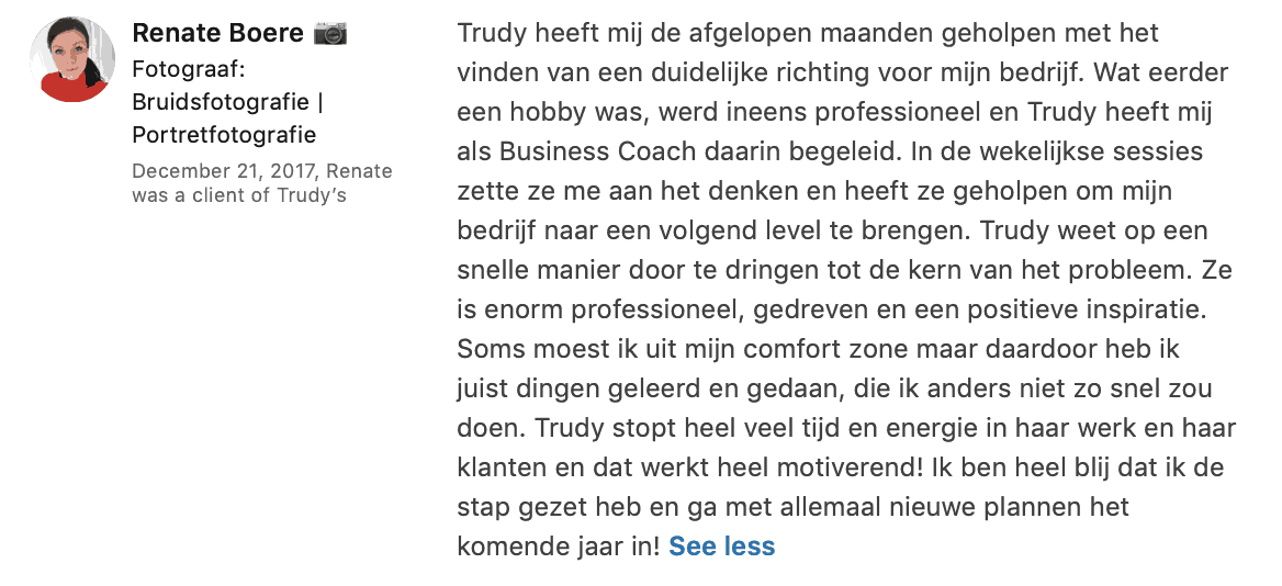 Marketing coaching voor ondernemers - Trudy Pannekeet - Flashback Fotografie