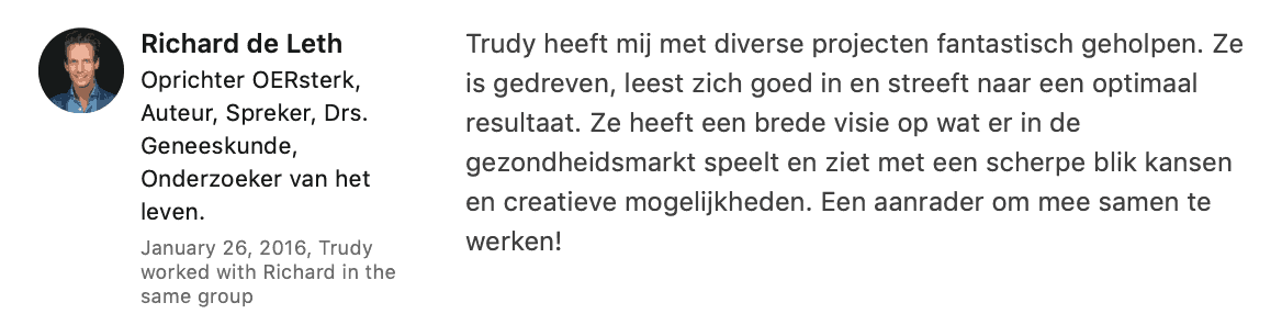 Marketing coaching voor ondernemers zzp - Trudy Pannekeet