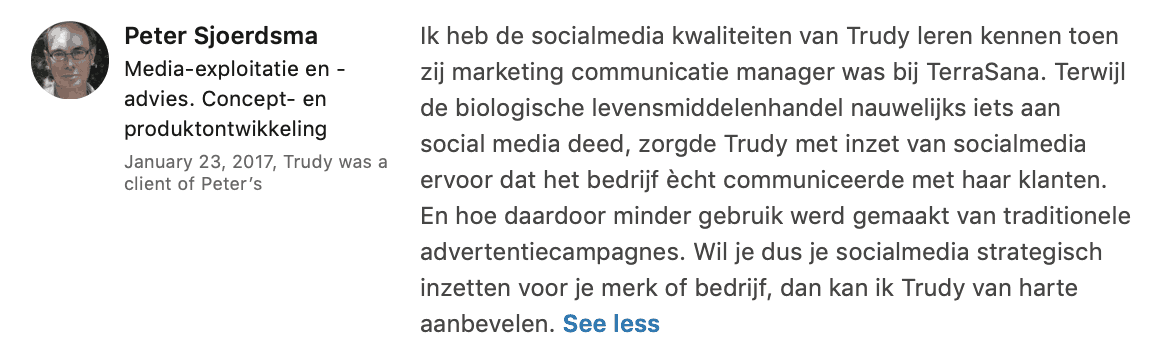 Marketing coaching voor ondernemers - Trudy Pannekeet