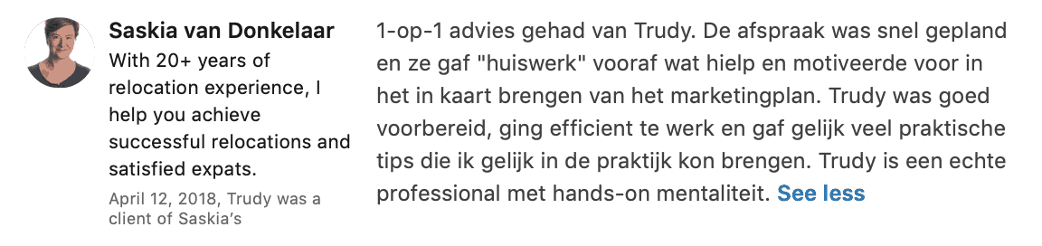 Marketing coaching voor ondernemers - Trudy Pannekeet Heikens