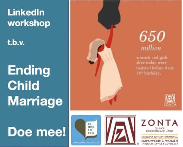 LinkedIn workshop Trudy Pannekeet - ZONTA Kennemerland-Zuid Ending Child Marriage TP