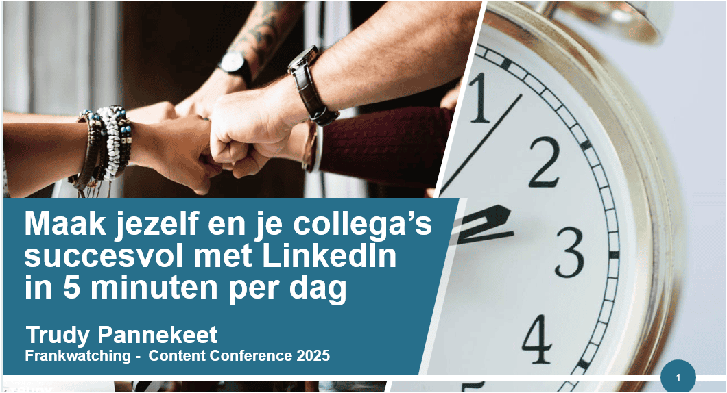 Frankwatching Content Conference 2025 - LinkedIn in 5 minuten per dag