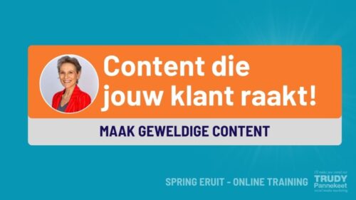 Content LinkedIn training_Trudy Pannekeet