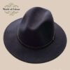 Fedora hoed, grijs , Italiaans, 100 % wol