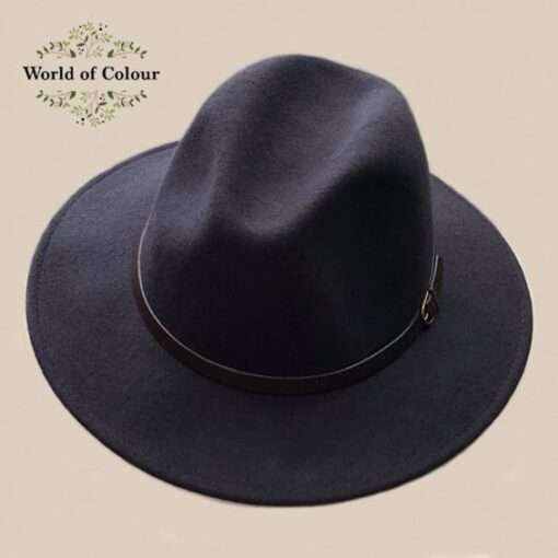 Fedora hoed, grijs , Italiaans, 100 % wol