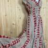 Schitterende zomerjurk, gemaakt van blockprint stof die geheel met de hand gestempeld is. Honderd procent katoen en past maat XS-XL .