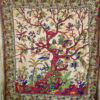 Mandala doek. Als strandkleed, sprei op het tweepersoons bed, doek voor op de bank, decoratie aan de muur. Met deze met de hyand gezeefdrukte doek uit India voeg je een prachtig item toe aan je bohemian interieur.